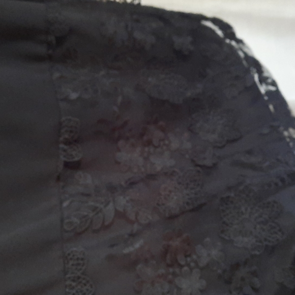 Midi Black Floral dress  *BOGO* - Picture 2 of 6